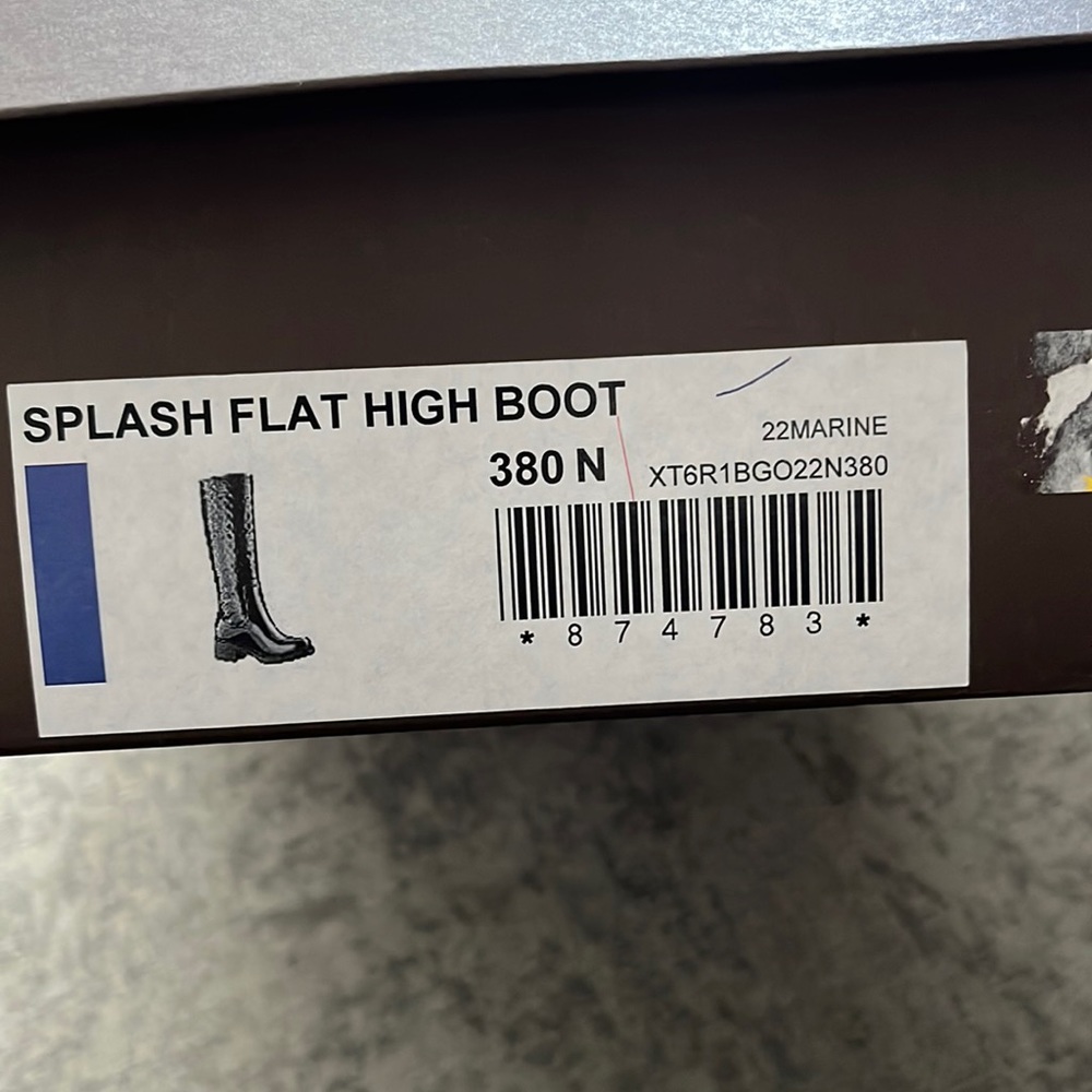 Louis Vuitton dark blue rain boots